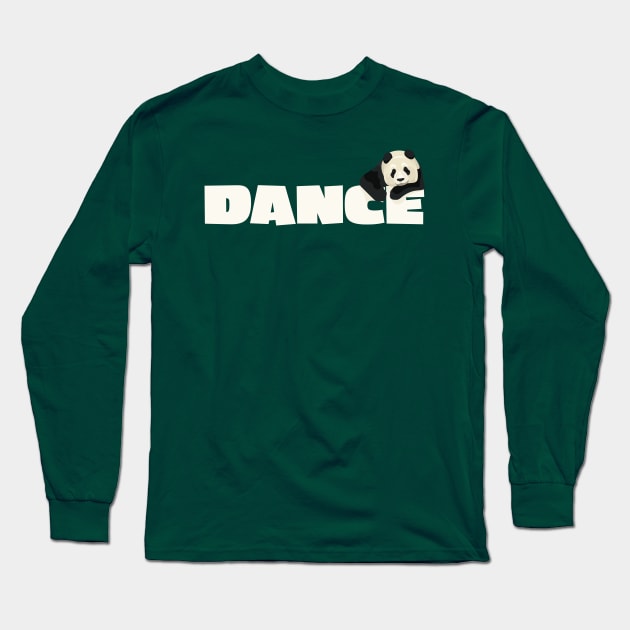 Dance Panda Long Sleeve T-Shirt by geekywhiteguy